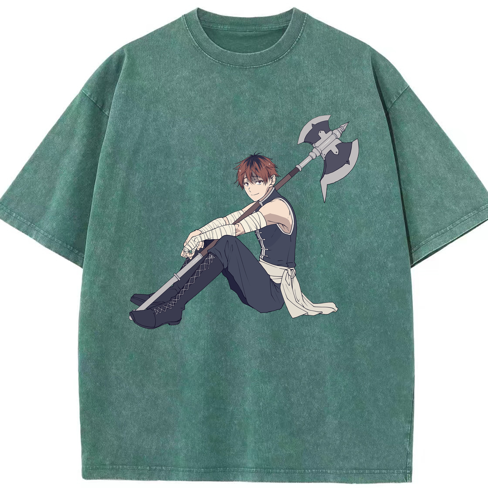 （画像用） 葬送のフリーレン Frieren 綿100% ヴィンテージ風 半袖Tシャツ（フロントプリント）